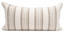 Cream and Brown Striped Lumbar  
