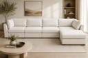 DL HARMONY 5PC SECTIONAL-TOUCH BEIGE