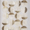 Madison Park -White & Gold Circles Wall Art 