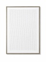 White and Silver Small Squares Wallart 