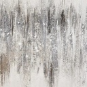 White & Silver Canvas Abstract Wall Art 