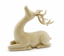 Flocked Decorative Sitting Deer