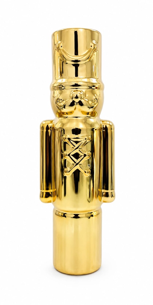 9.5" Gold Ceramic Soldier 