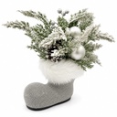 BOOT WITH CHRISTMAS GREENERY