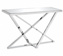 47.25" Ashaz Glass Top Console Table