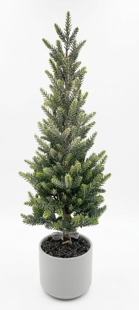 USB Light Up Christmas Tree in White Pot 