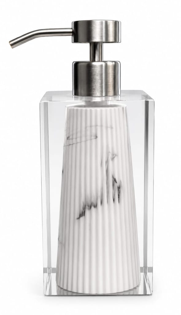 Acrylic & Marble Soap Dispenser  