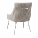 BAUDEL GREY VELVET CHAIR 
