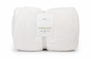 50 x 70 Plush Ivory Throw Blanket 