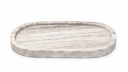 Unique Beige Oval Vanity Marble Tray 