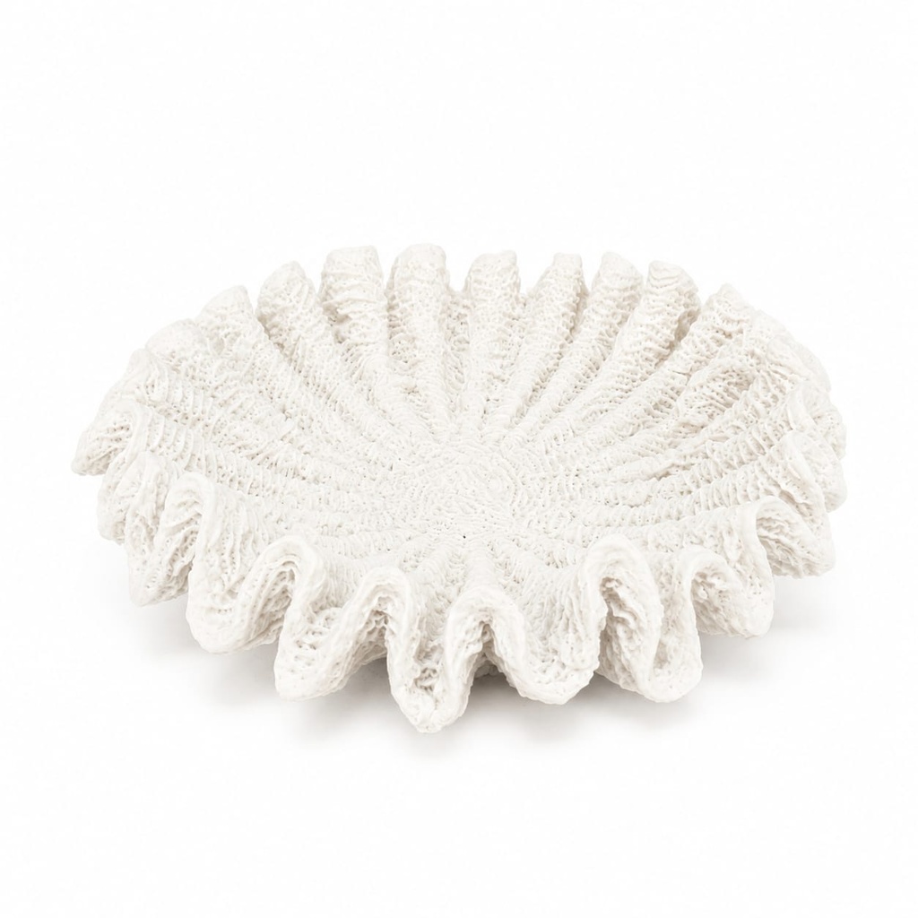 Coastal Marble Ruffle Decorative Tray 