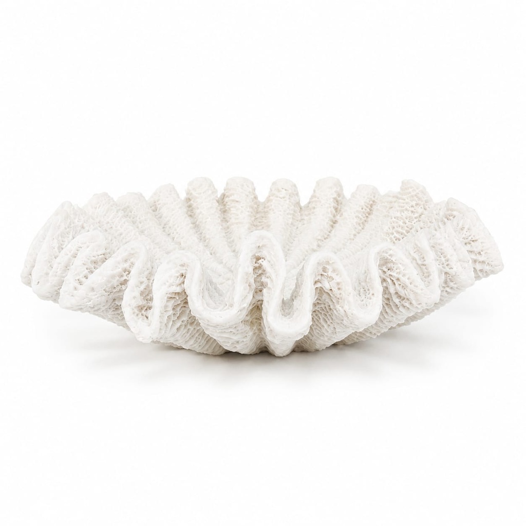 Coastal Marble Ruffle Decorative Tray 