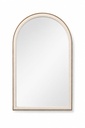26 x 38 Gold & Textured Ivory Arch Mirror 