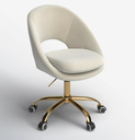 LIORA OFFICE CHAIR WITH GOLD LEGS 
