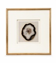 Gold Frame Large Agate Stone Wallart