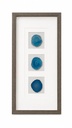 BLUE AGATE 3PC WALLART