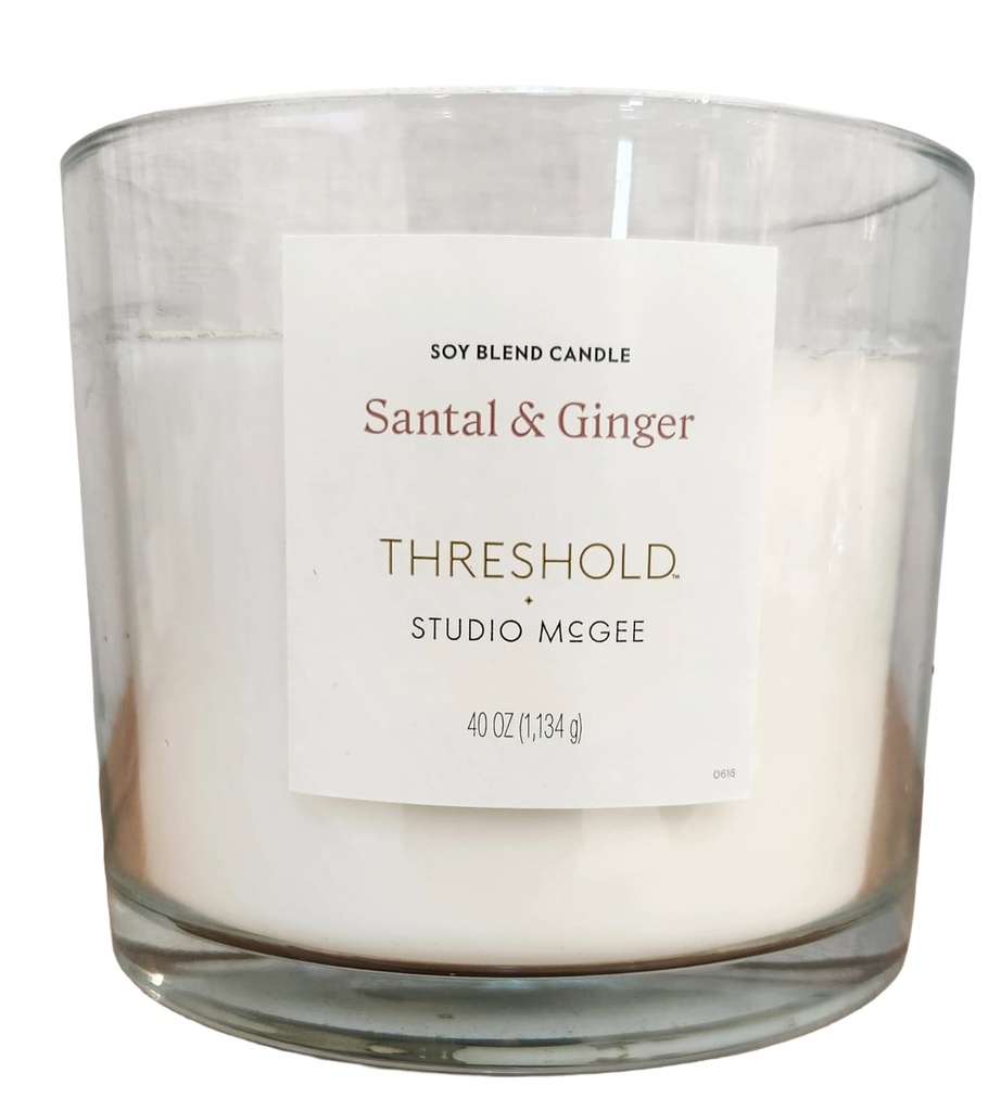 Santal & Ginger Threshold 4 wick Candle 40oz 