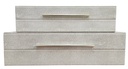 SNAKE SKIN DECOR BOX W/ GOLD DETAIL (SM) 