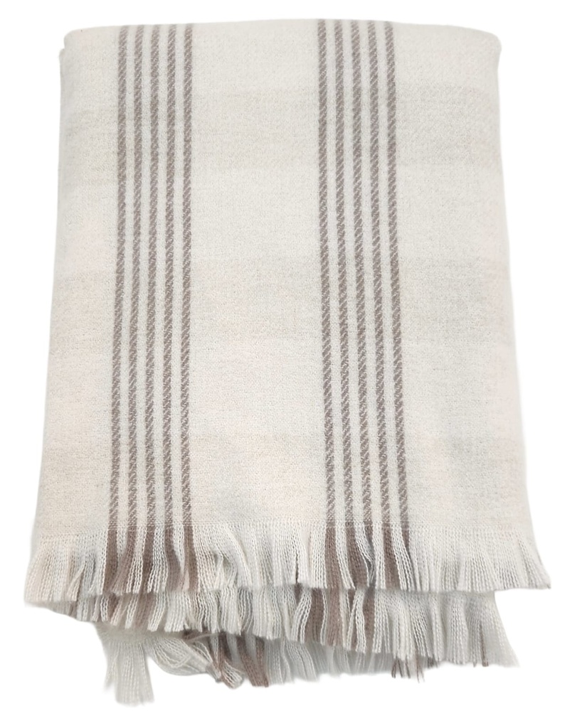 DKNY 50"X70" THROW-TAUPE  