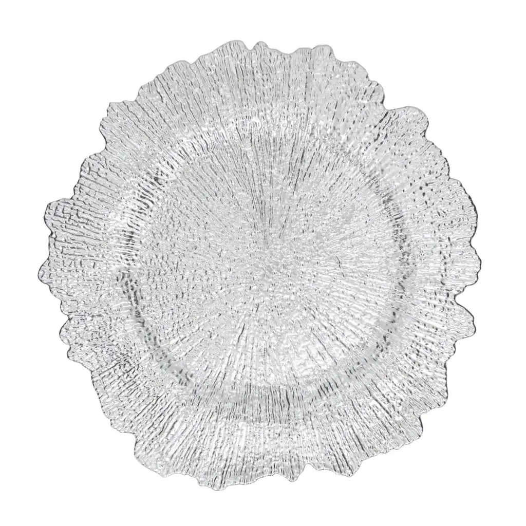 Radiant Elegance Starburst Charger -Silver