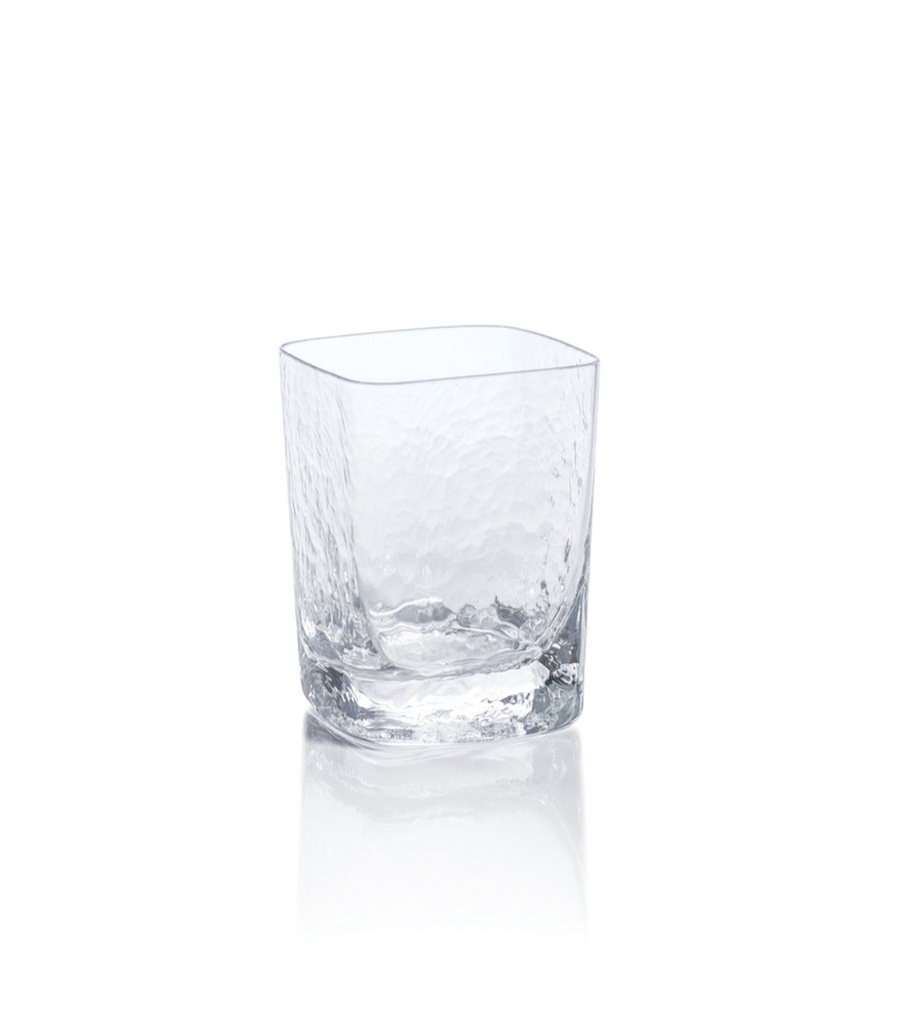 Hammered Rock Glass