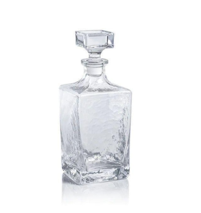 Hammered Glass Decanter