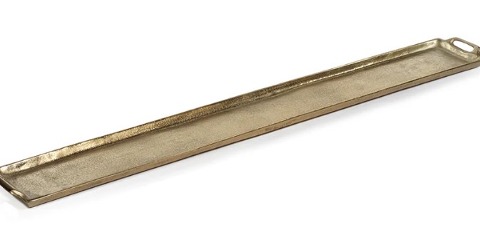 40" Rectangular Aluminum Tray -Gold - 