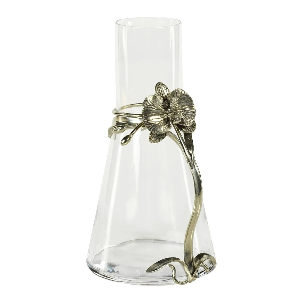 Orchid Pewter and Glass Pitcher
