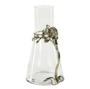 Orchid Pewter and Glass Pitcher