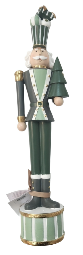  17.5" Green Nutcracker Figurine 