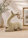 Flocked Decorative Sitting Deer