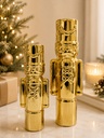 9.5" Gold Ceramic Soldier 