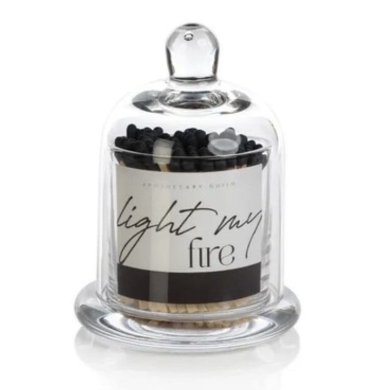 Black Tip -Light My Fire Matches- 150 Glass Dome  