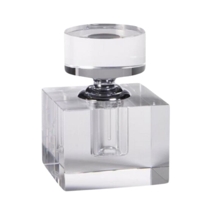 Modern Glass Perfume Bottle- Cube 