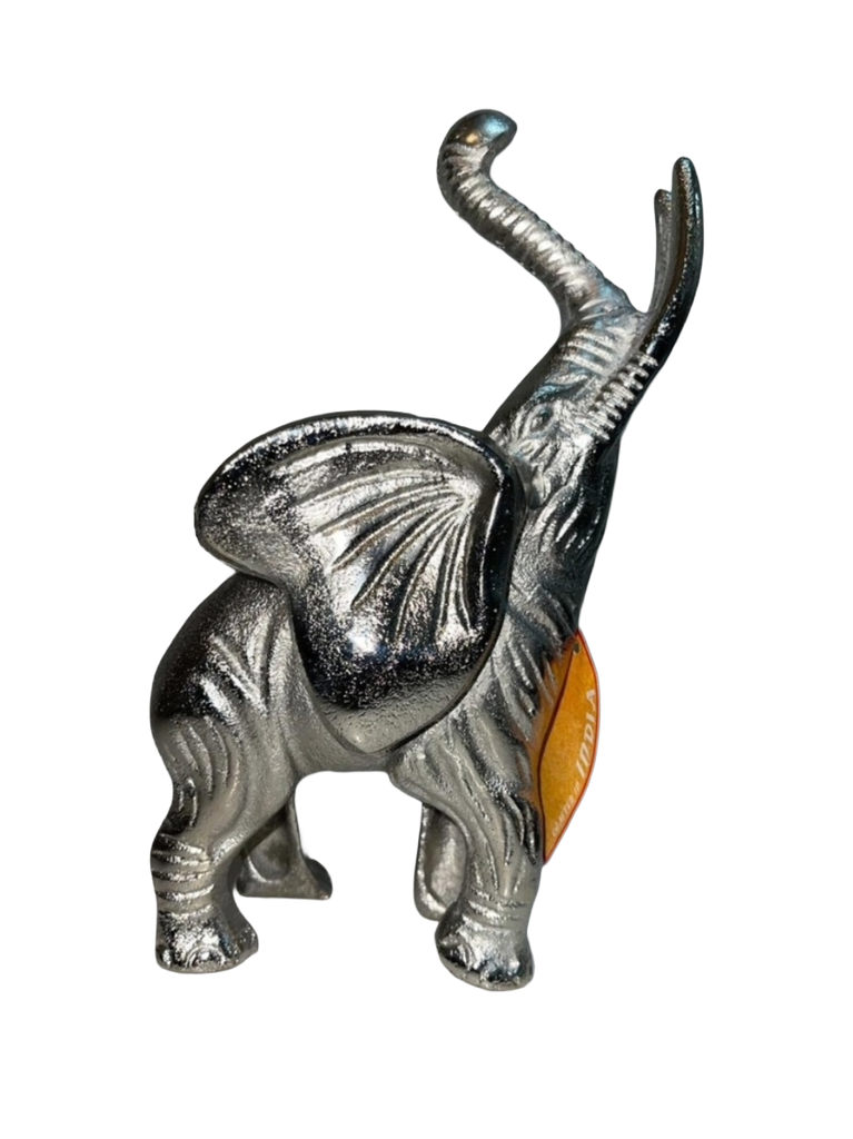 Silver Elephant Sculpture  
