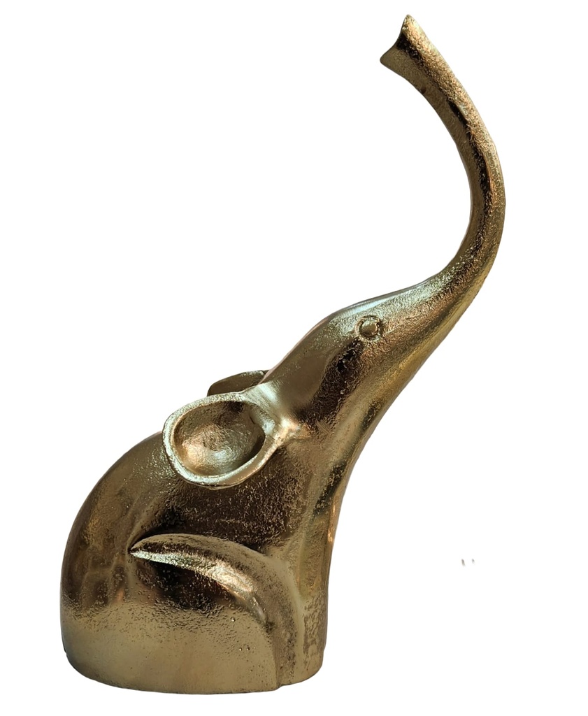 Gold Elephant Sculpture  