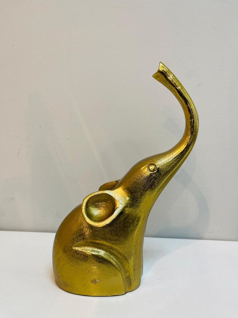 Gold Elephant Sculpture  