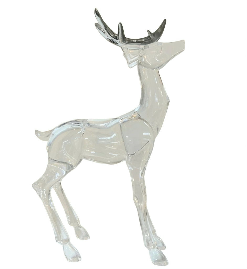 Acrylic Reindeer W/ Silver Antlers  