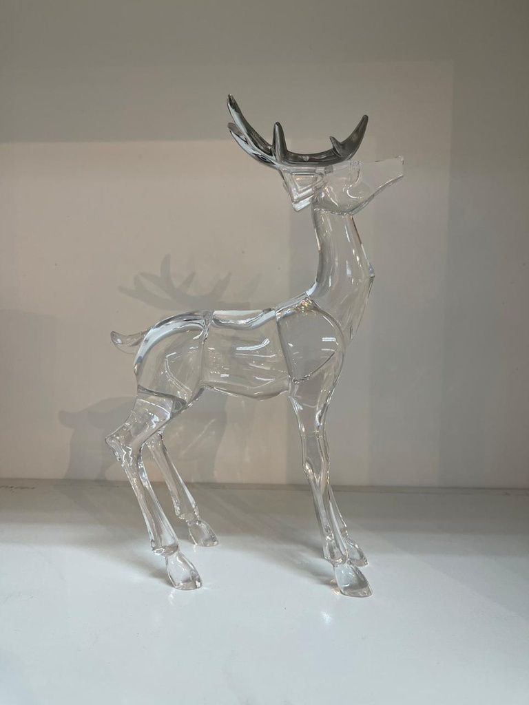 Acrylic Reindeer W/ Silver Antlers  