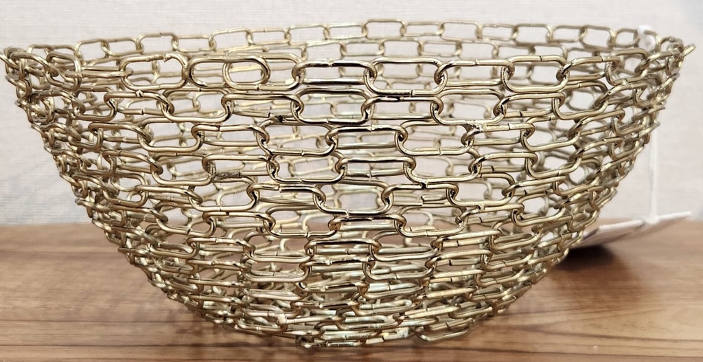 Gold Chain Linked Bowl Medium