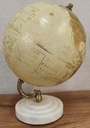 Cream & Gold Marble Base Tabletop Globe  
