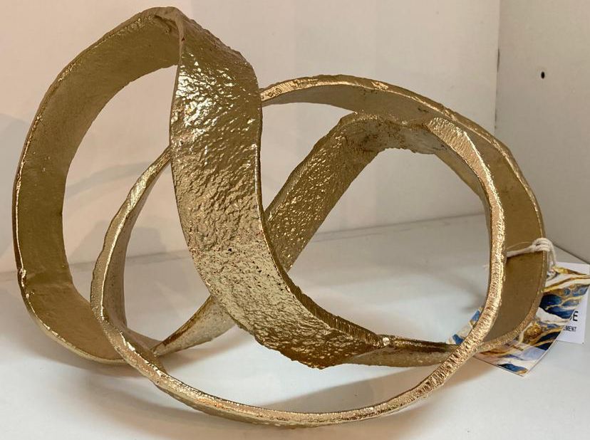 Gold Metal Inter-loops Abstract  