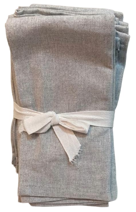 Grey Dinner Napkins Set of 8  