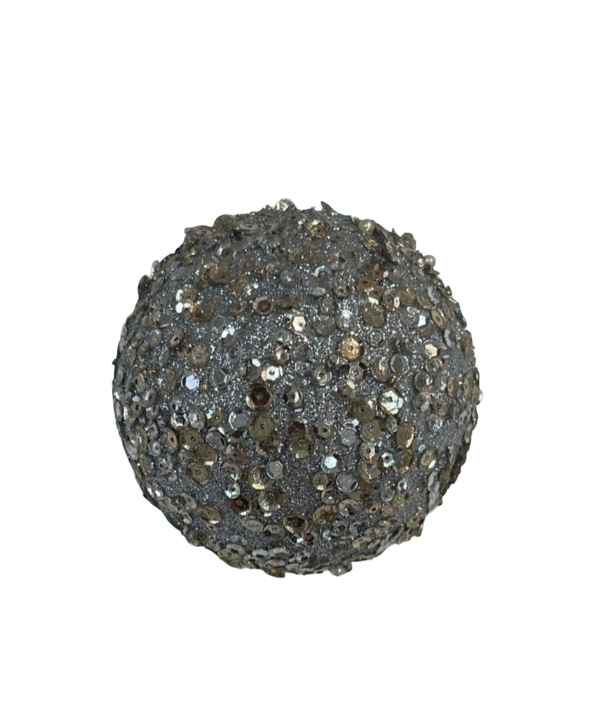 Silver & Bronze Sequin Ornament  