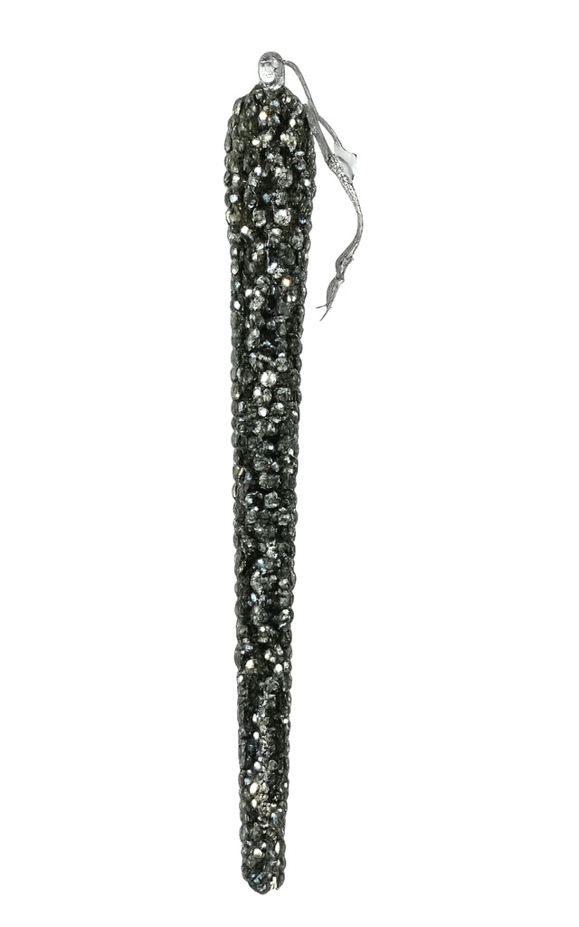 Silver Glam Icicle Ornament 
