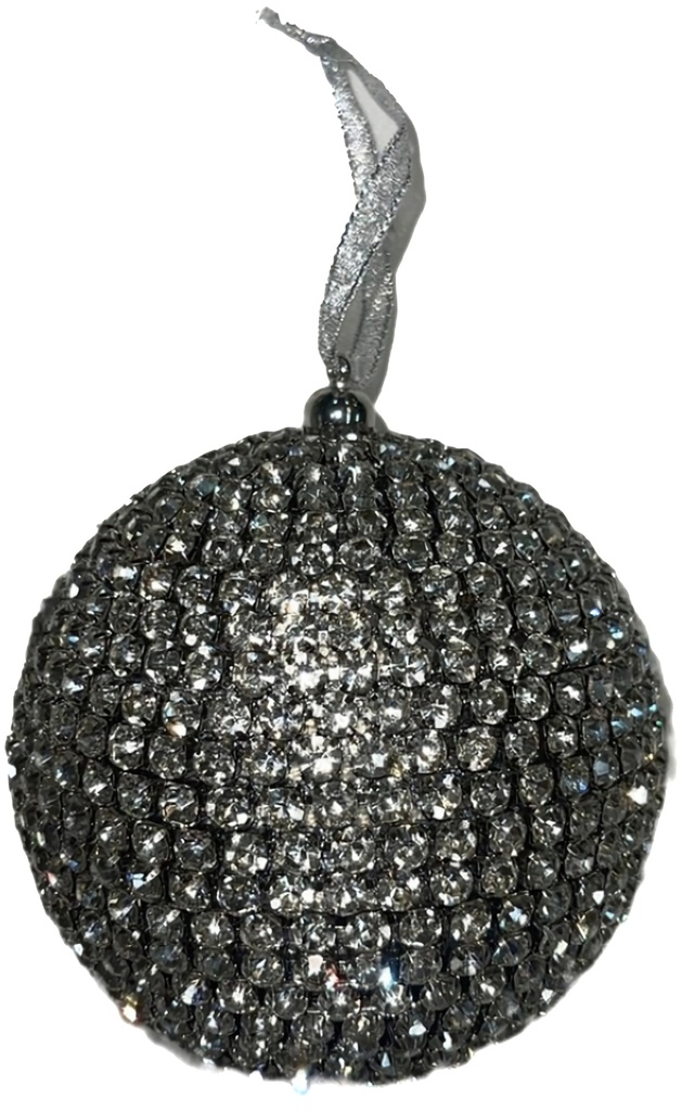 Silver Glam Ornament-Large 