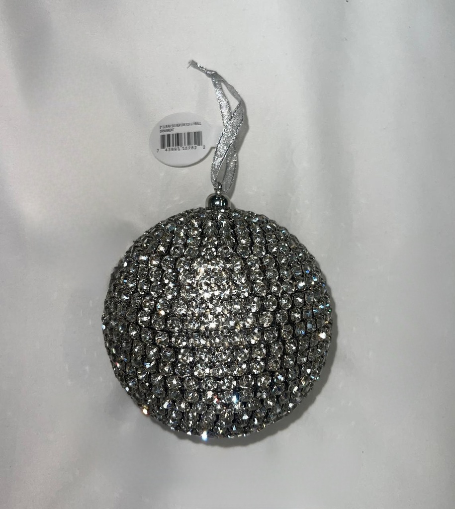Silver Glam Ornament-Large 