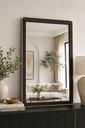 27" x 39" Black & Gold Framed Rectangular Mirror