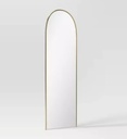 Large Gold Standing Arch Mirror 
