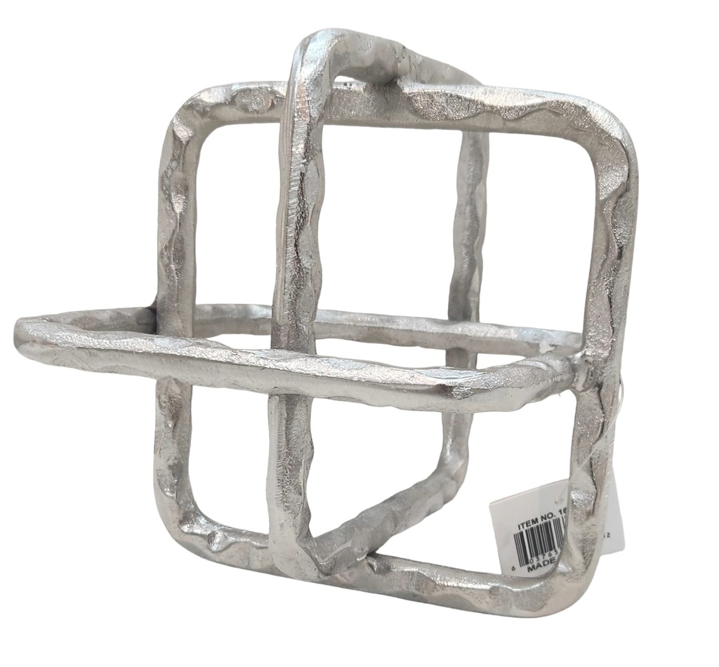 Silver Metal Square Orb 